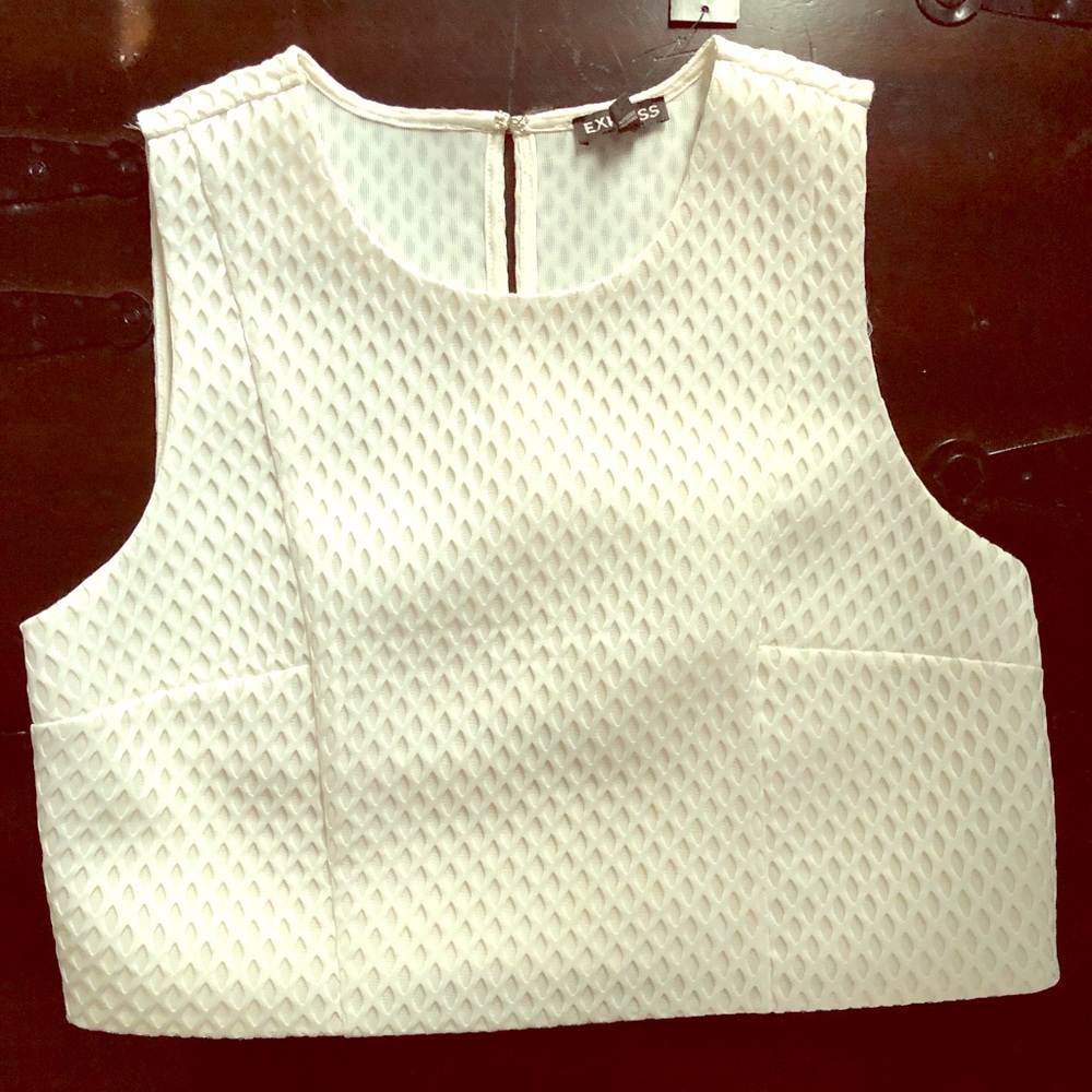 Express quilted crop top